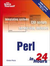Sams teach yourself Perl in 24 hours